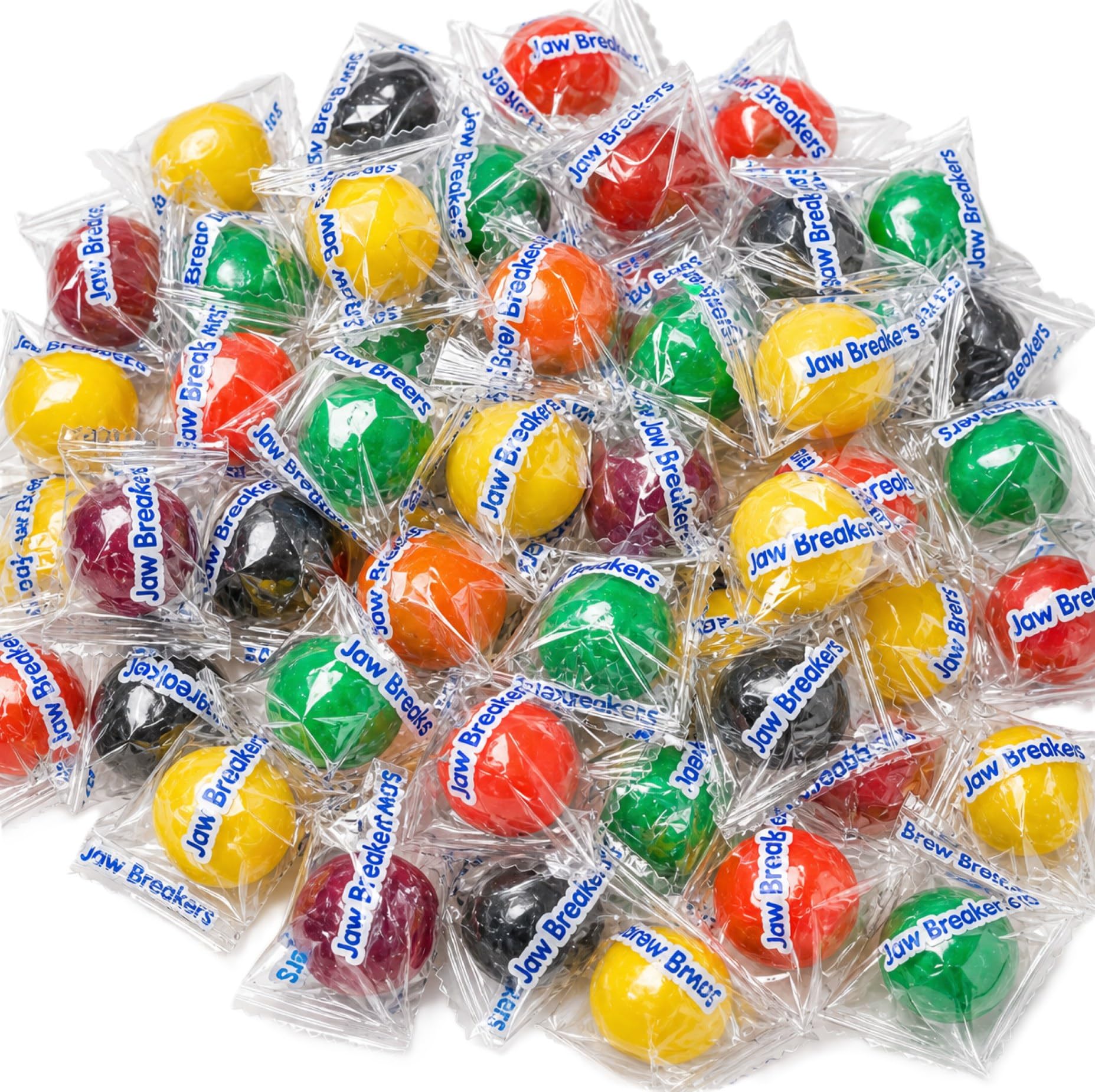 DM Sweets front of bag showing colorful jawbreakers and convenience