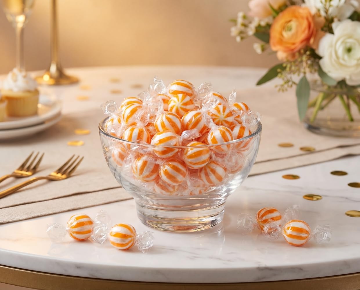 DM Sweets mango candies in favor bags ready for guests adding convenience for event gifting