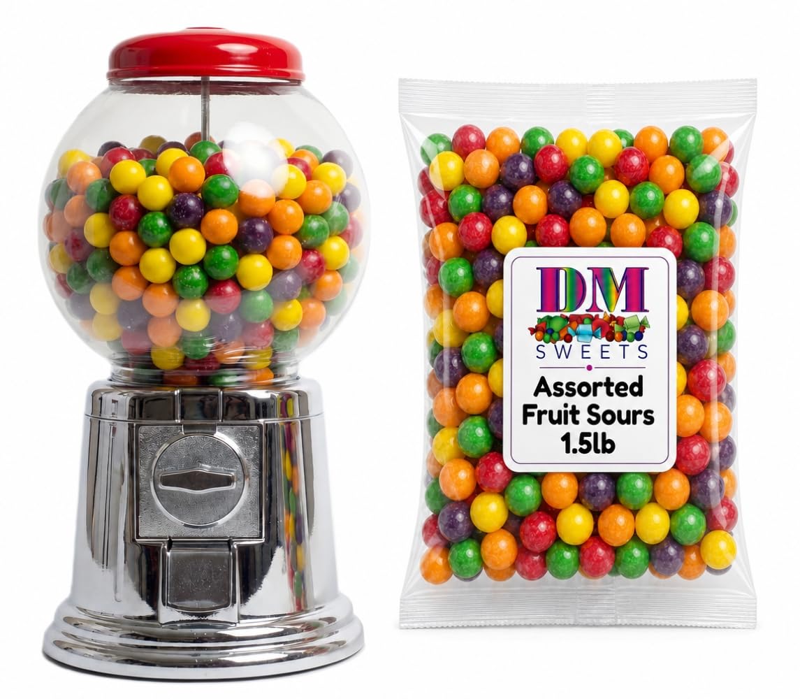 DM Sweets bag beside a ruler for scale showing generous 1.5 lb supply
