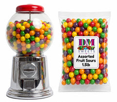 DM Sweets bag beside a ruler for scale showing generous 1.5 lb supply