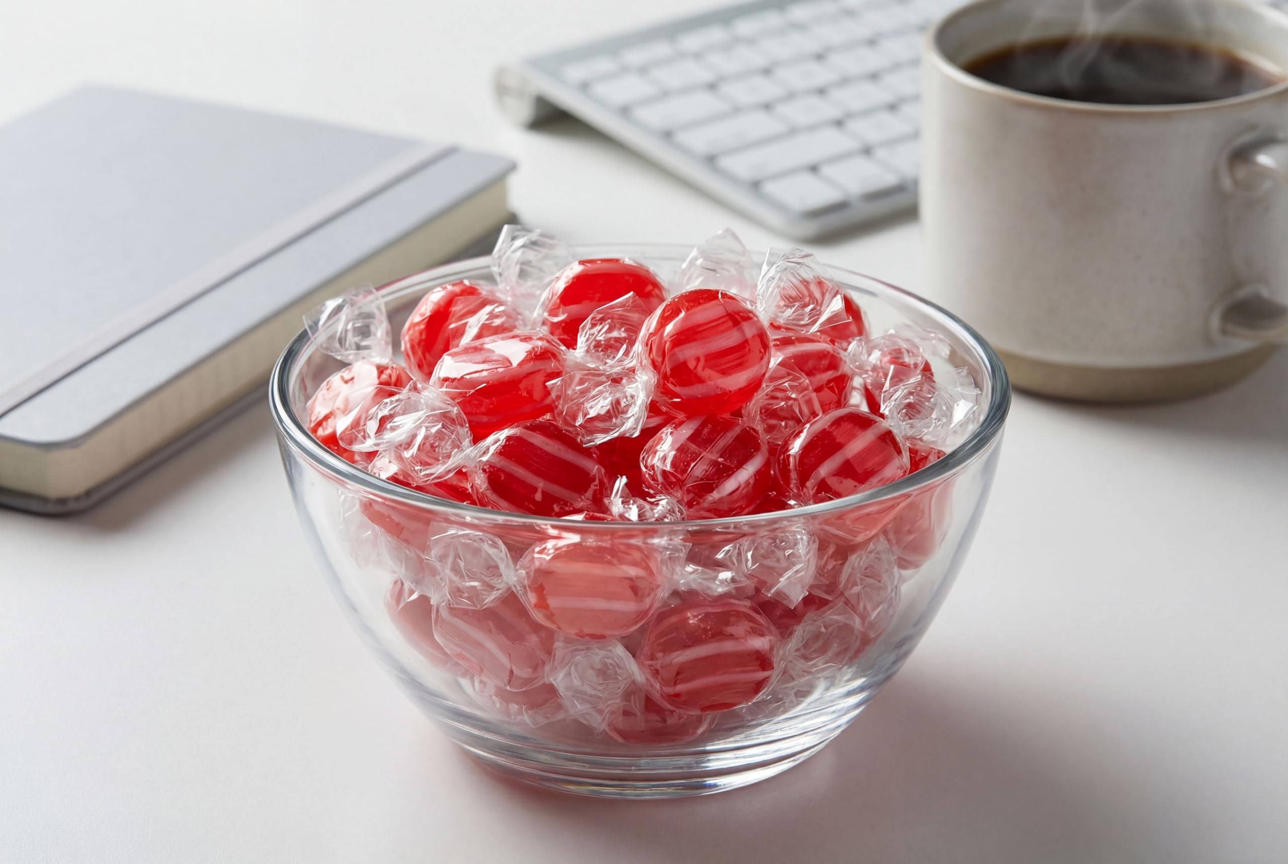 DM Sweets held in hand to show scale and portion practicality
