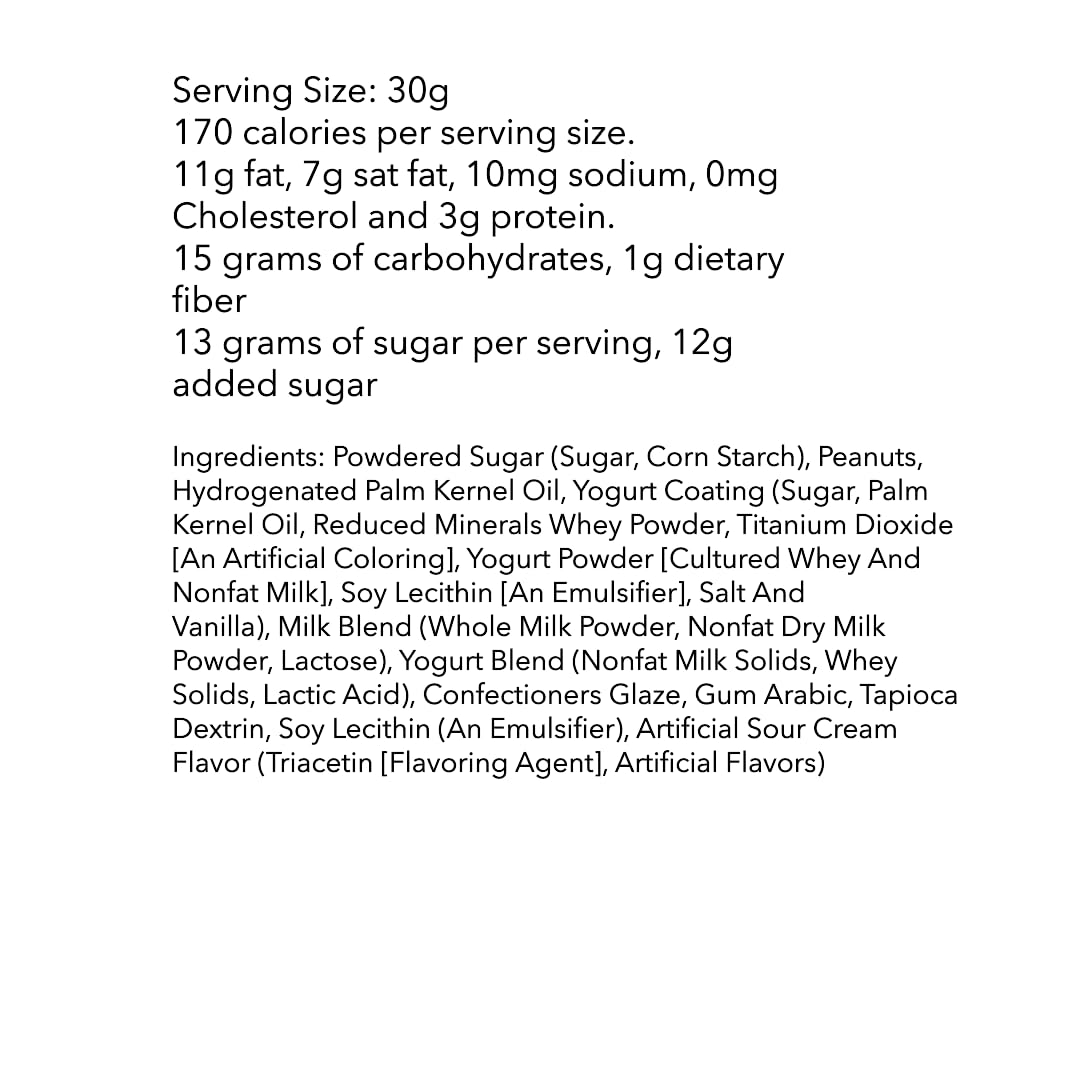 DM Sweets label detail displaying ingredients and resealable closure benefit