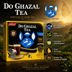 Do Ghazal steeped cup top view, rich Ceylon color and fragrant aroma