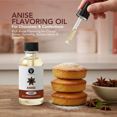 Dolce Flav bottle next to measuring spoon showing compact 2oz size and precision