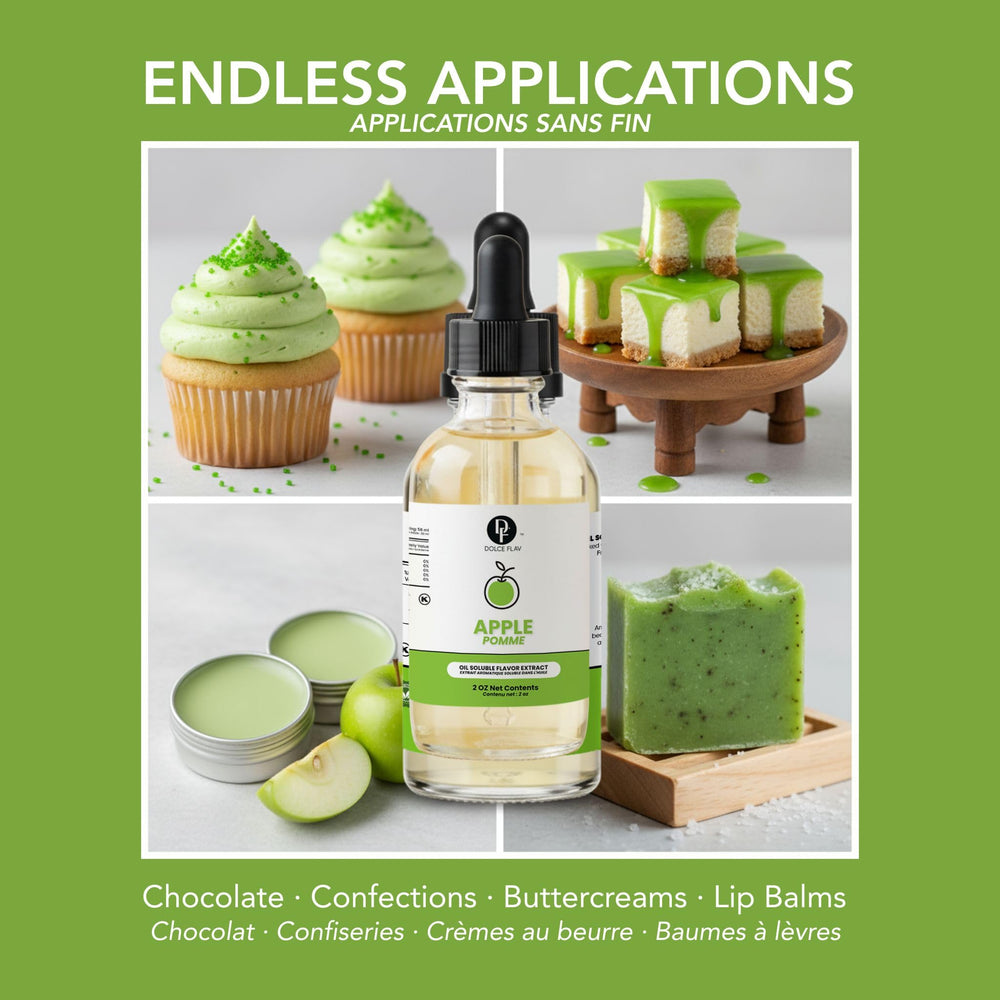 Dolce Flav label close-up showing kosher, sugar-free, oil-soluble details and benefits