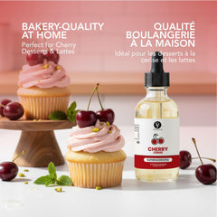 Dolce Flav bottle next to measuring spoon showing compact size benefit