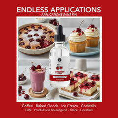 Dolce Flav added to frosting giving bright cherry taste for pastries and desserts