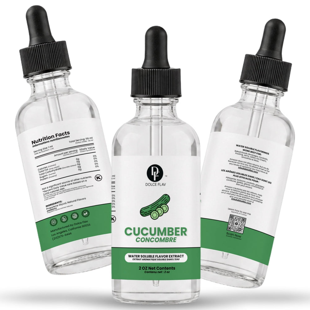 Dolce Flav label close-up with certification marks, highlighting food-safety standards