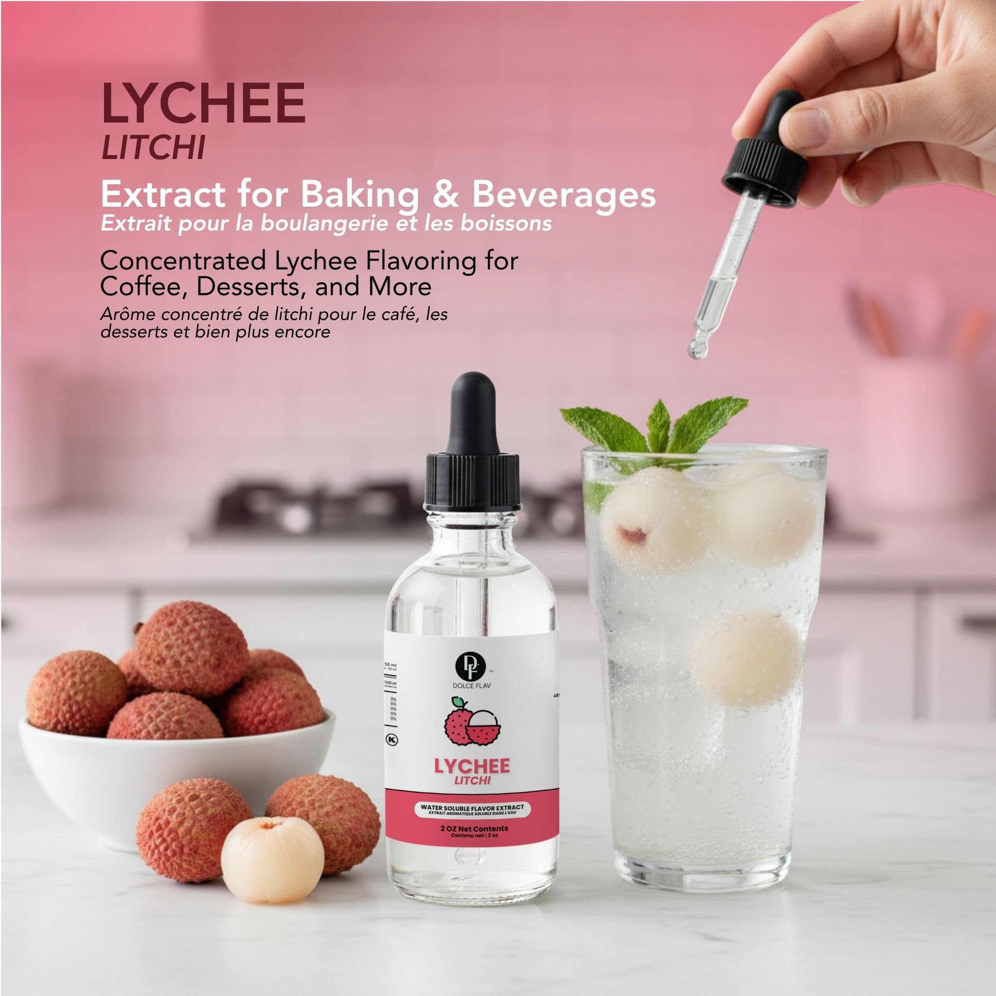 Dolce Flav dropper close-up demonstrating precise dosing control benefit