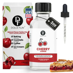 Dolce Flav front bottle showing compact 2 oz size and clear labeling benefit easy storage