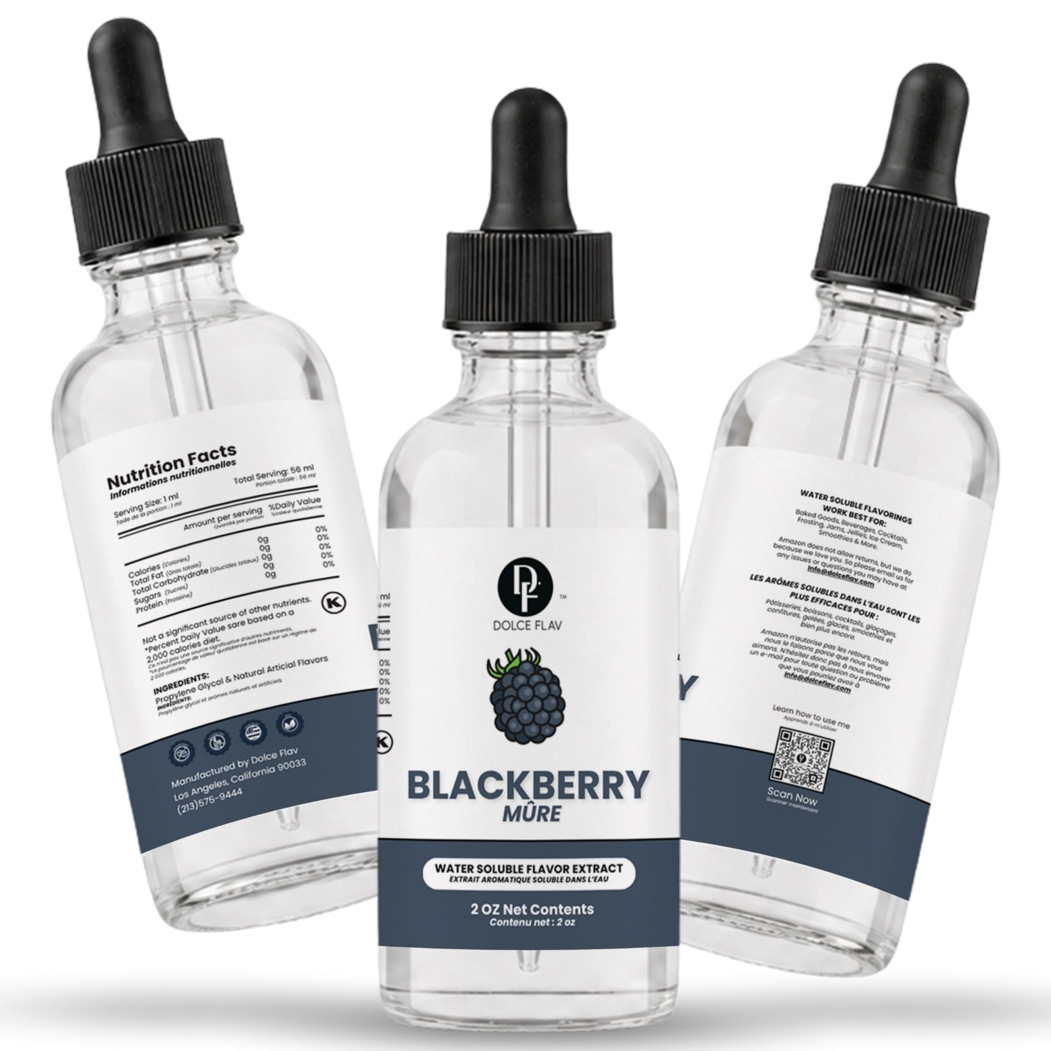 Dolce Flav product beside GMP and BRCGS certification badges for safety