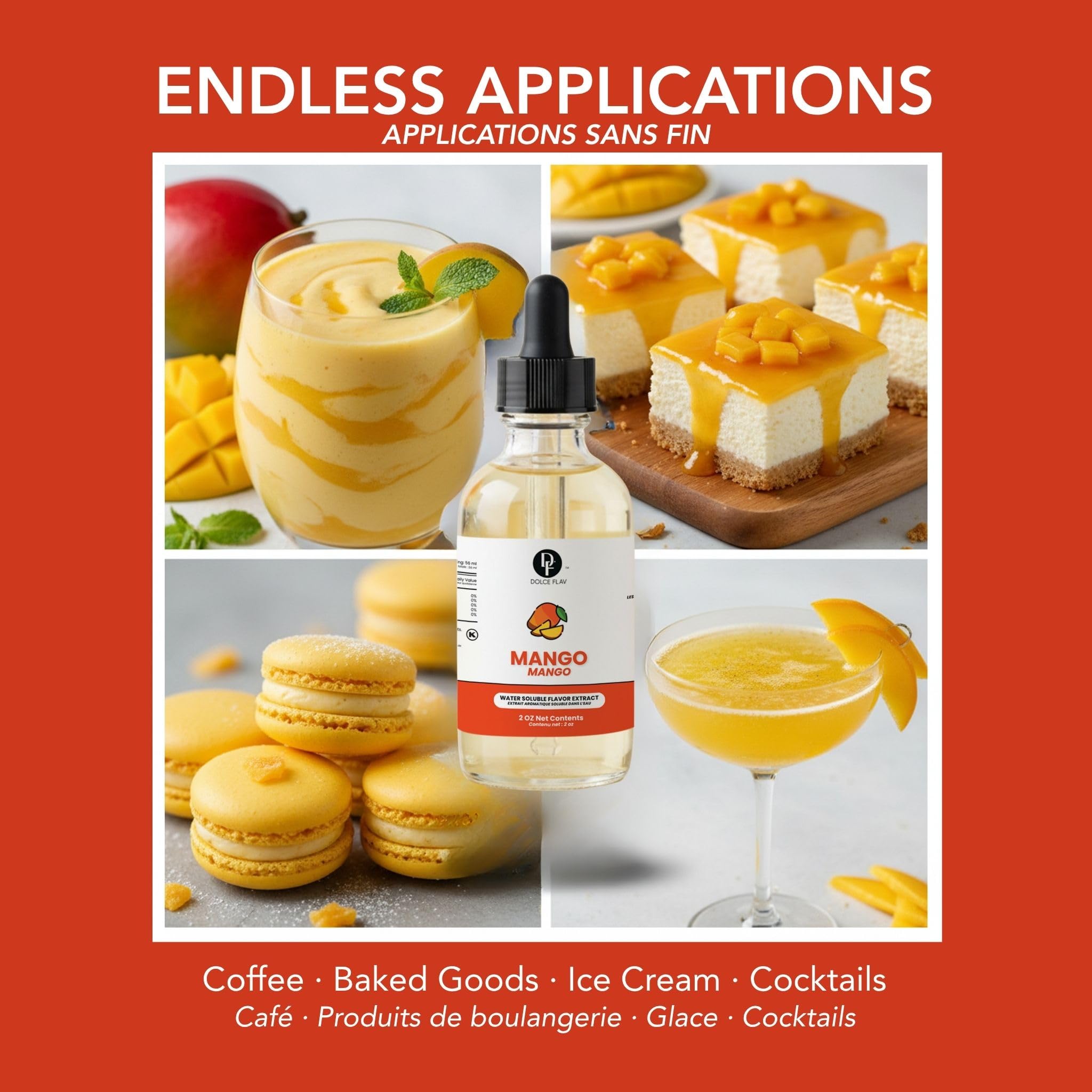 Dolce Flav used in baking scene showing consistent mango flavor in cake