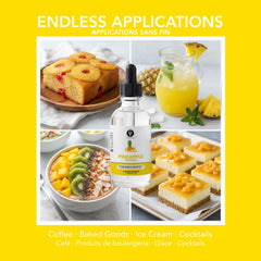 Dolce Flav extract in a cocktail glass, adding tropical pineapple aroma to drinks