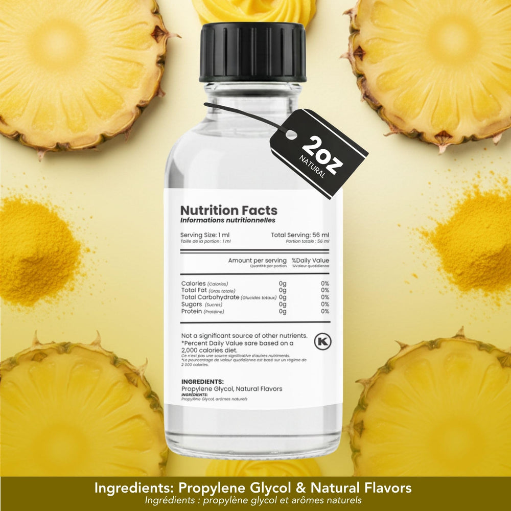 Dolce Flav extract blending into cake batter, ensuring even pineapple flavor