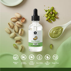 Dolce Flav used in a pistachio-filled chocolate truffle showcasing enhanced flavor