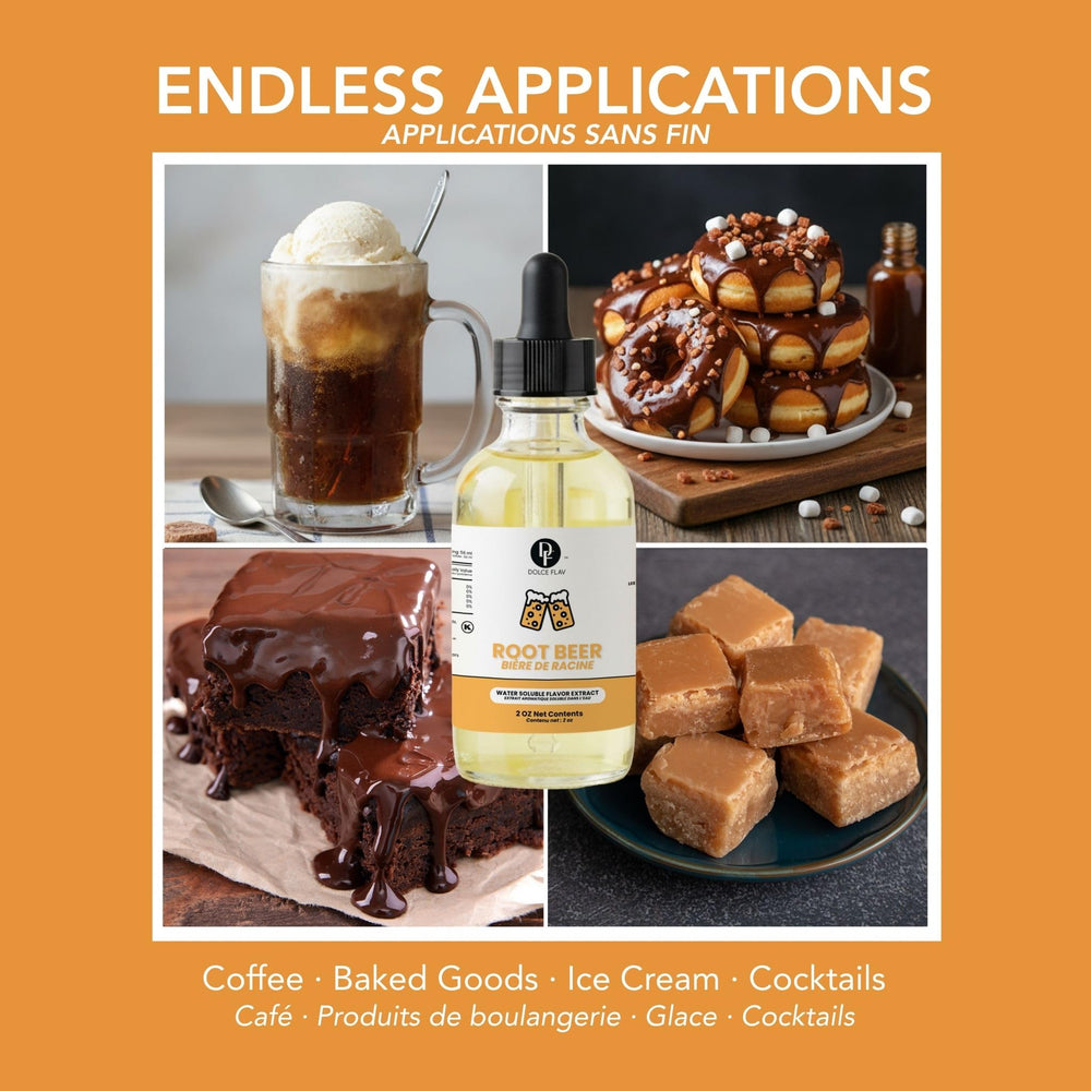 Dolce Flav bottle being added to heavy cream to flavor desserts