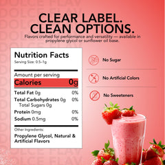 Dolce Flav label close-up highlighting ingredient clarity and easy identification benefit