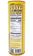 dolcetto close-up of rolled wafer layers, revealing crisp texture and creamy lemon center benefit