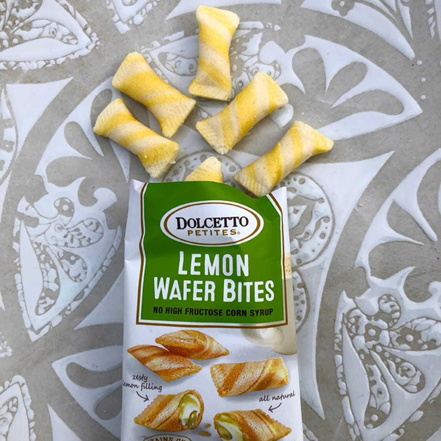 dolcetto close-up of lemon cream filling displaying vibrant flavor and smoothness