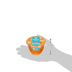 Dole cup held in hand showing 7oz scale and easy portable portion