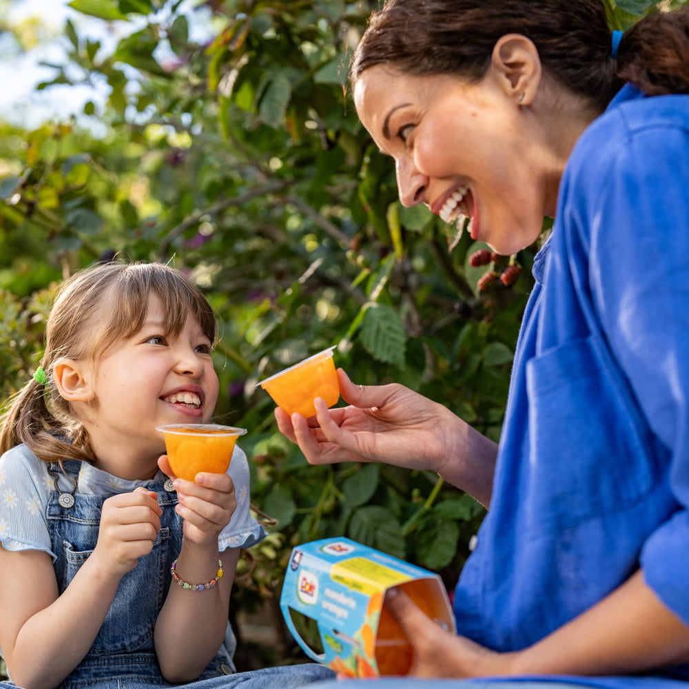 Dole cup inside a child’s lunchbox offering a healthy, ready-to-eat snack option