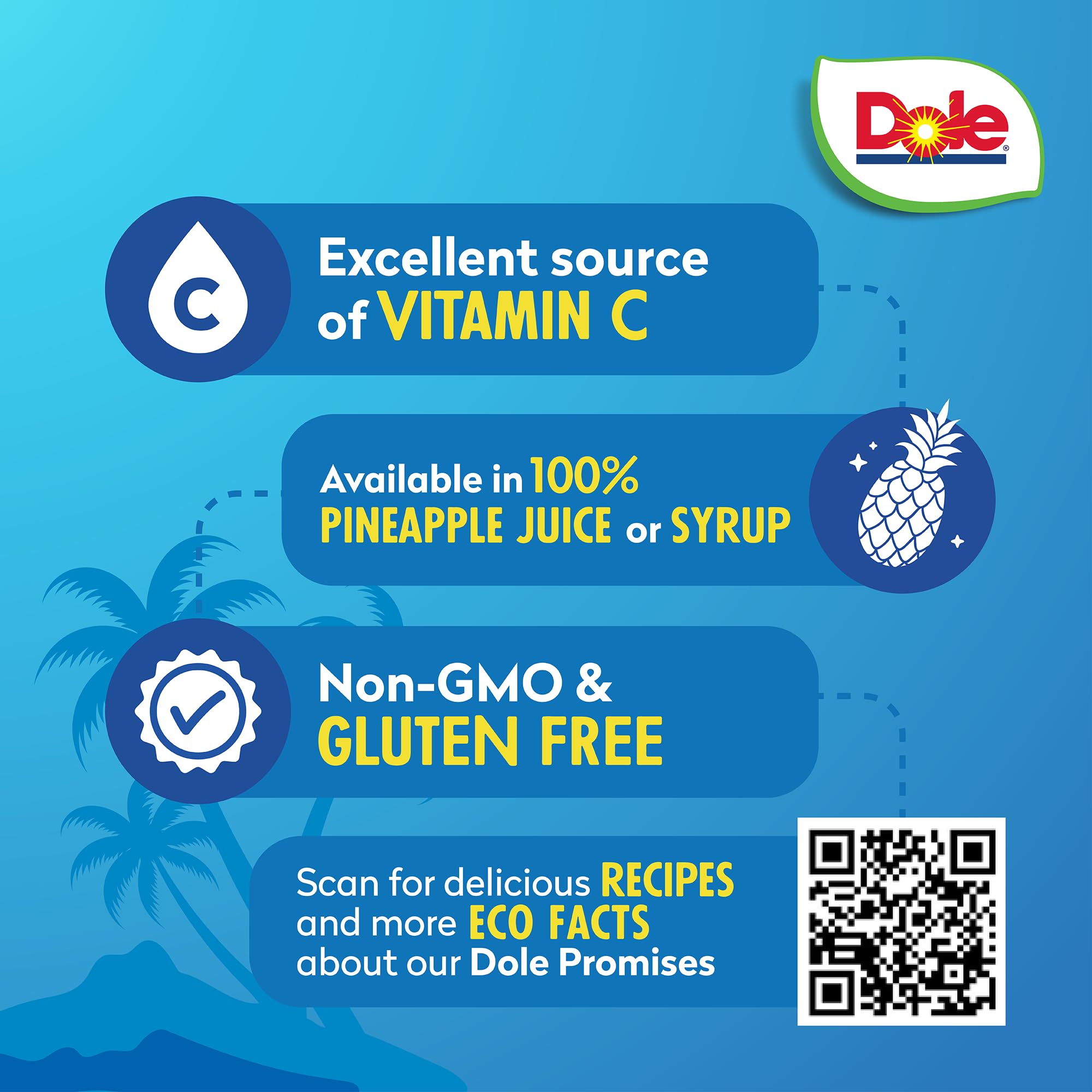Dole close-up of chunk texture highlighting juicy fruit quality