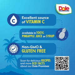 Dole close-up of chunk texture highlighting juicy fruit quality