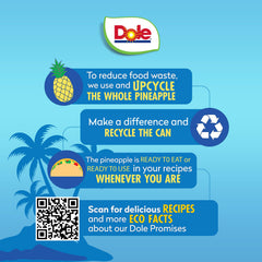 Dole pineapple chunks served over fruit salad for quick topping