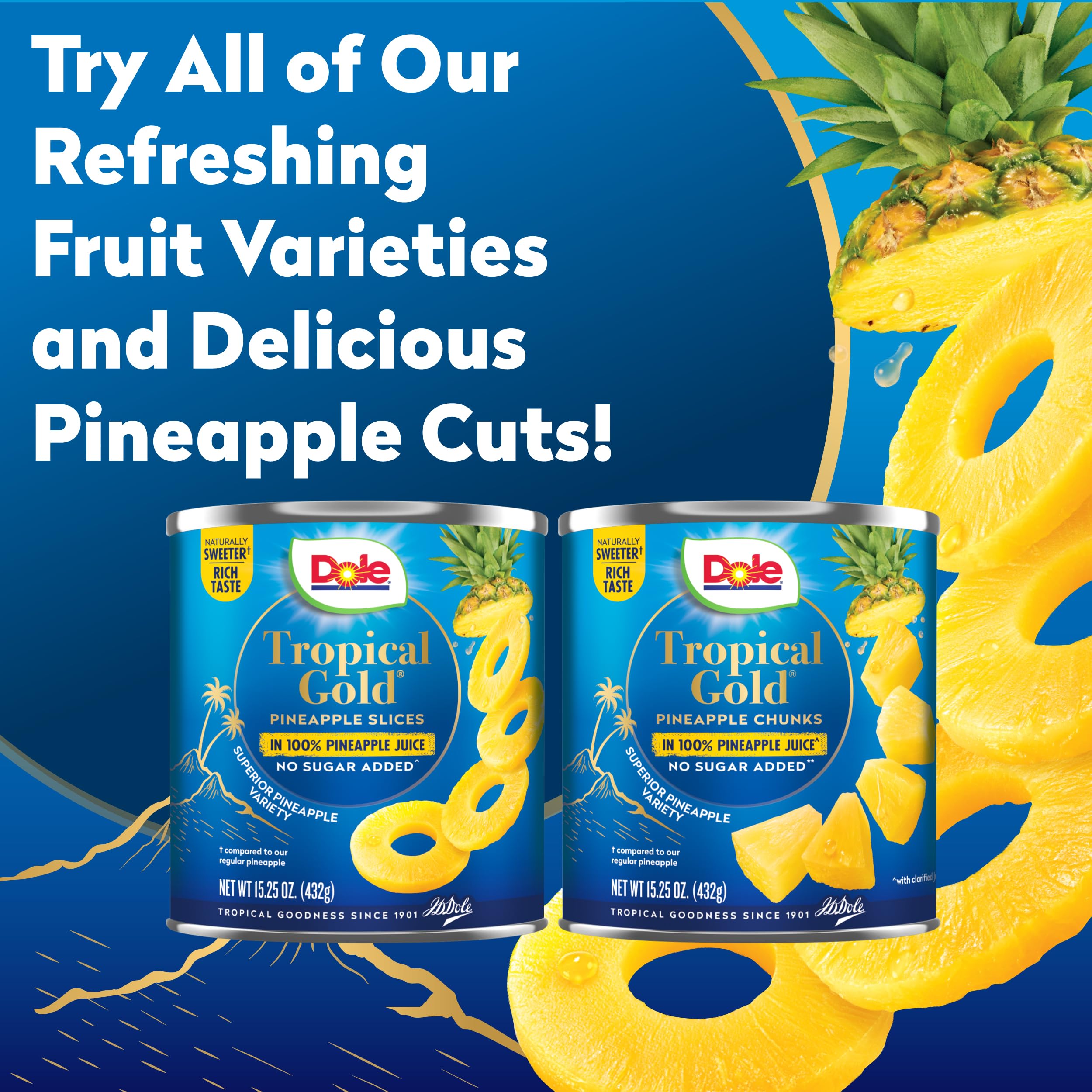 Dole 12-pack stacked in pantry conveying bulk storage convenience and entertaining readiness