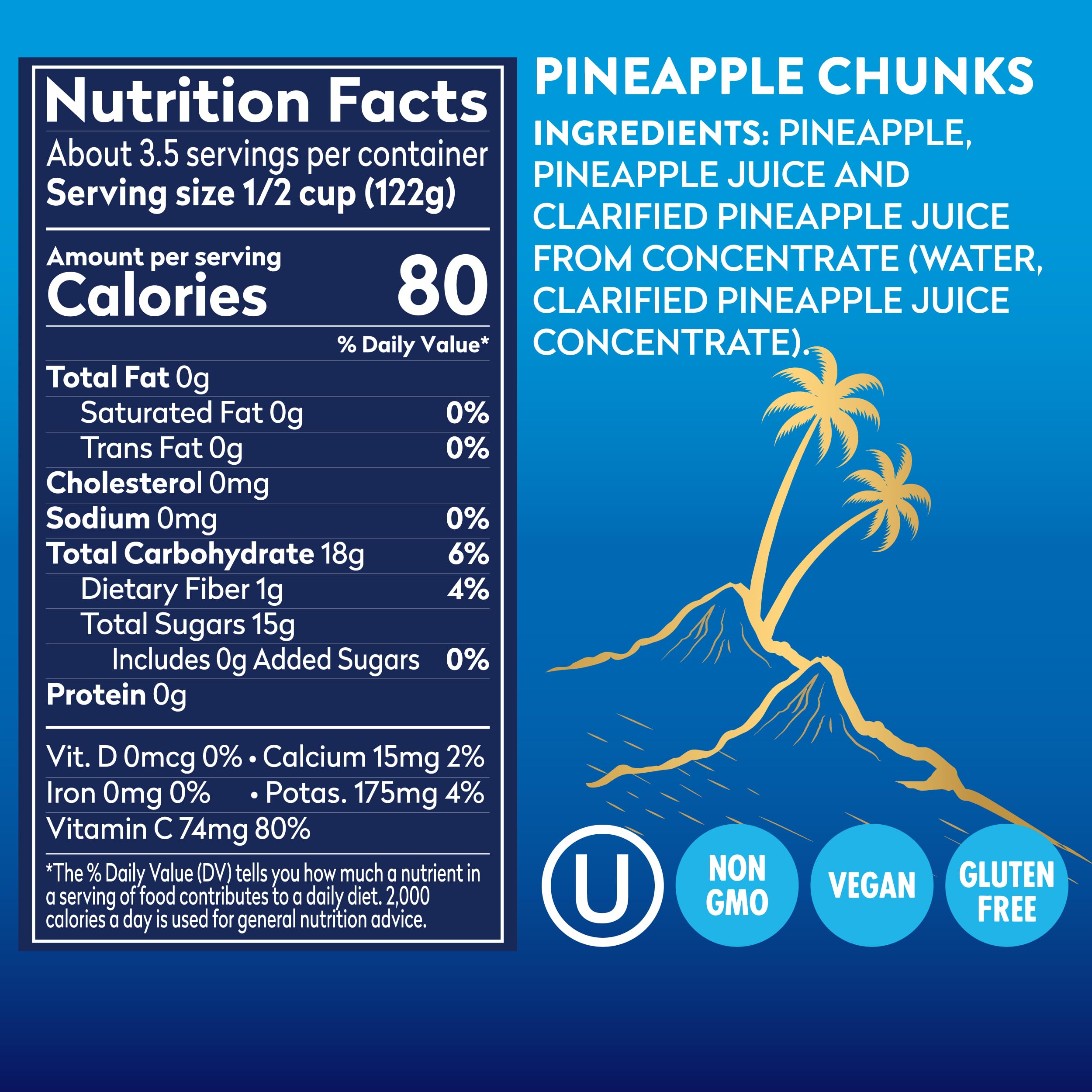 Dole pineapple chunks tossed in salad showing how fruit brightens meals and adds vitamin C