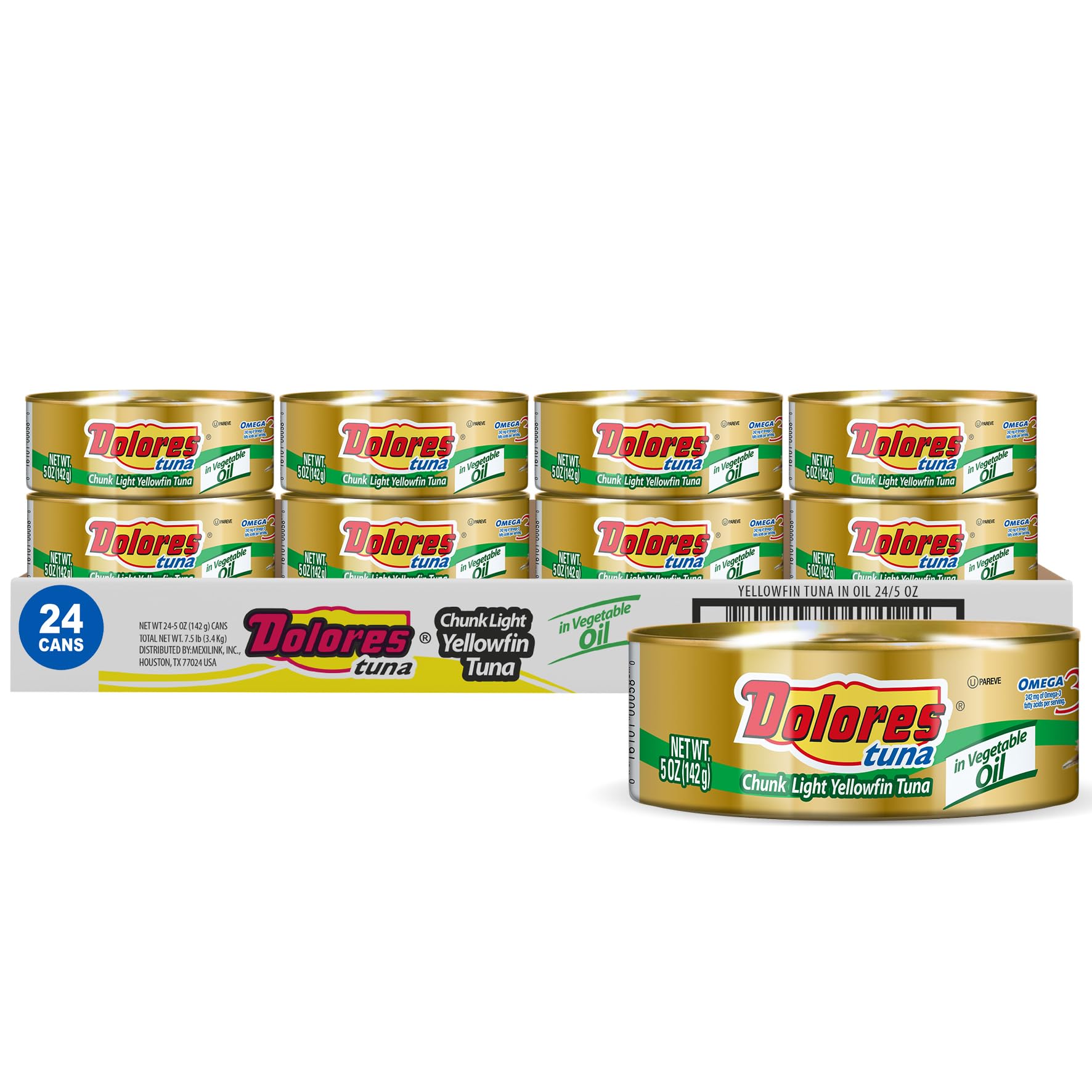 Dolores front can packaging showing 5oz can label and brand for easy identification and pantry appeal