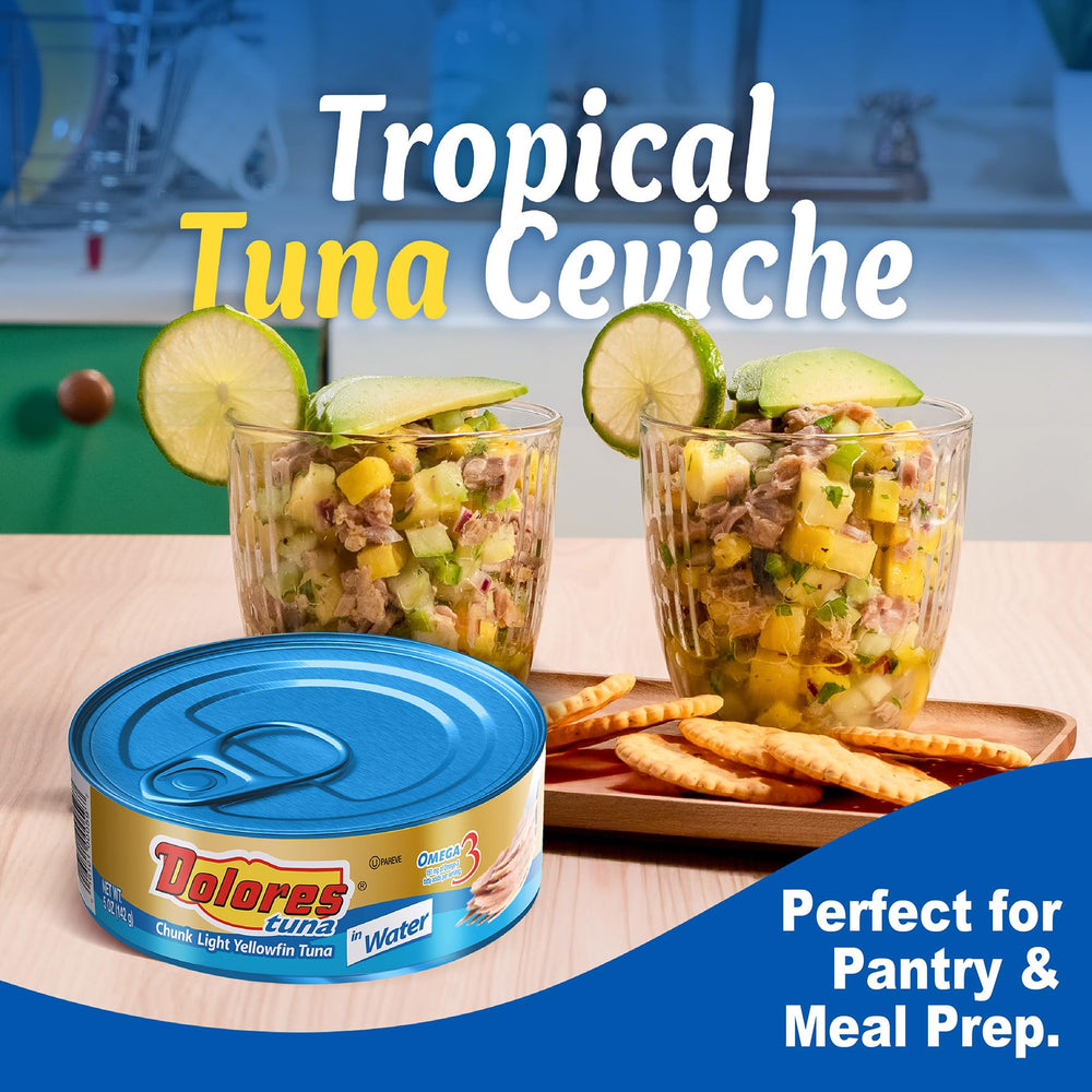 Dolores tuna salad in a bowl with vegetables, makes quick healthy meals