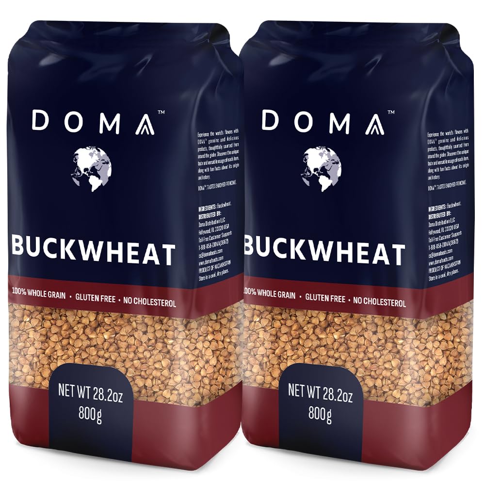 DOMA front packaging showing 3.5lb two-pack and product branding for pantry convenience