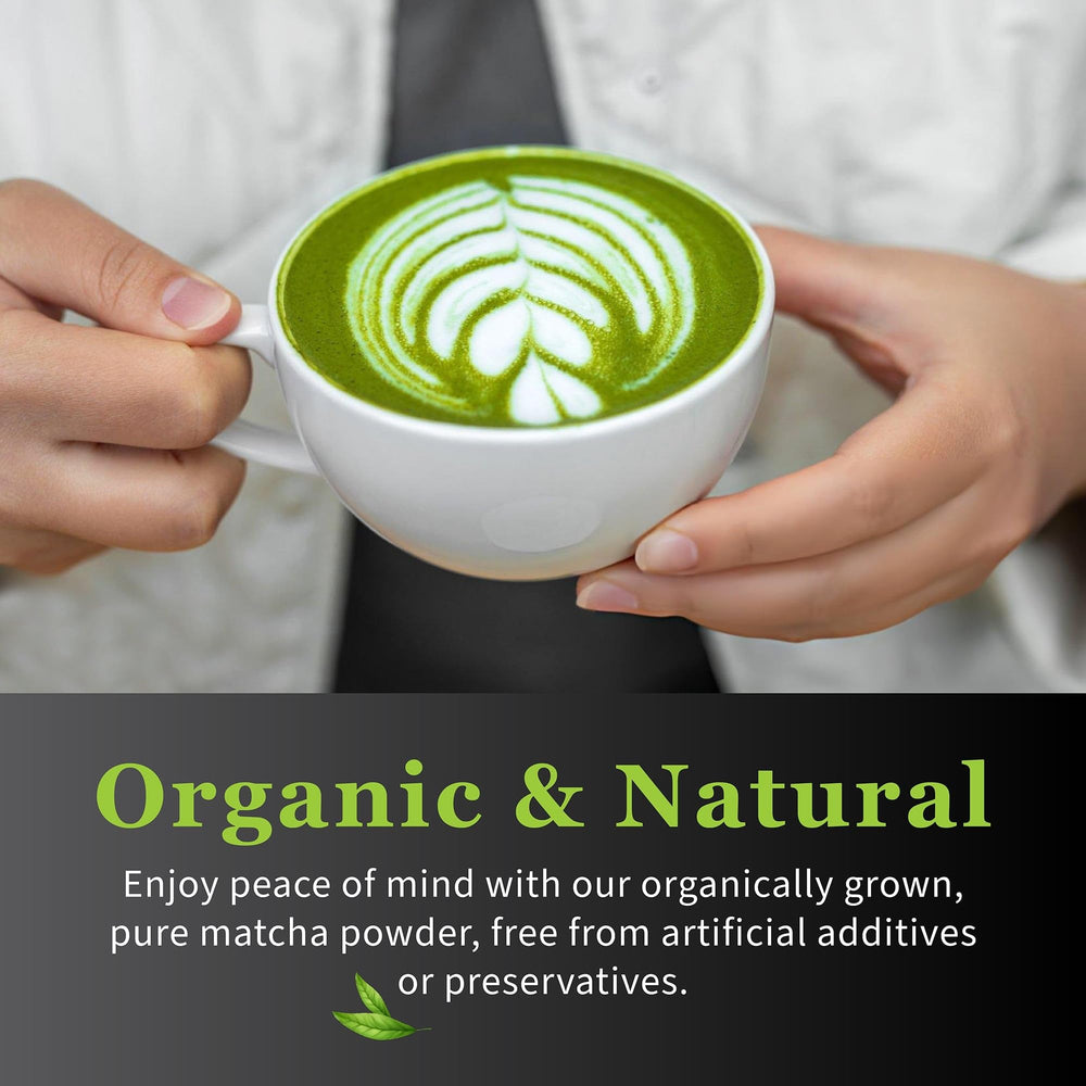 DoMatcha iced matcha in glass, illustrates refreshing cold drink option