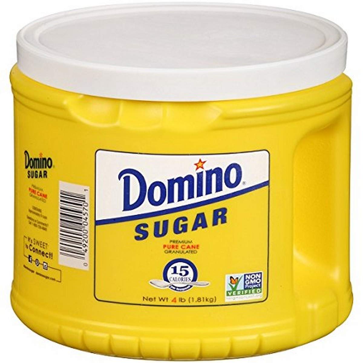 Domino front packaging close-up showing brand and quick-dissolve benefit