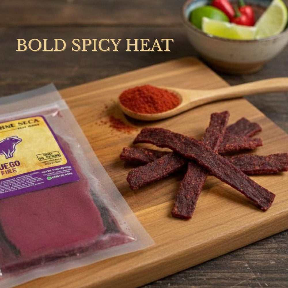 Don Beto's label detail showing seasoning list and Texas-made authenticity