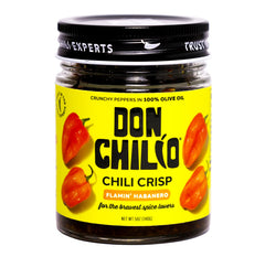 Don Chilio front label jar showing brand and spicy benefit