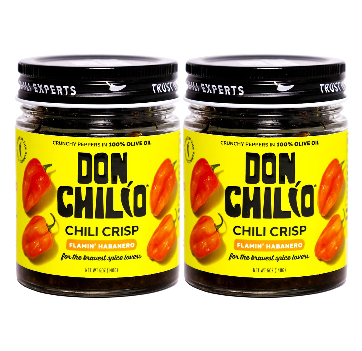 Don Chilio front packaging showing 5 oz jars and spicy appeal for gifting