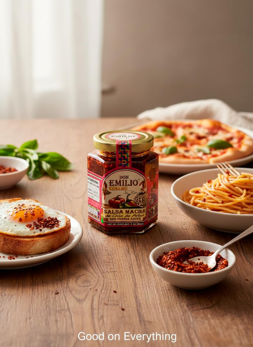 Don Emilio spoon over scrambled eggs, adds spicy crunch to breakfast dishes