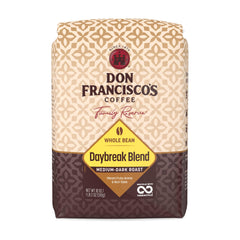Don Francisco's front packaging showing 18 oz bag and branding, highlighting freshness.