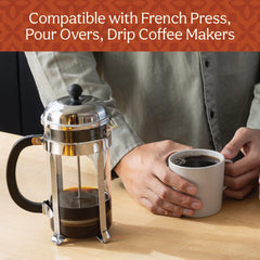 Don Francisco's close-up label highlighting flavor and roast details