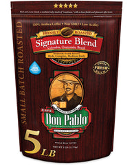 Don Pablo front bag showing 5 lb packaging and brand for value