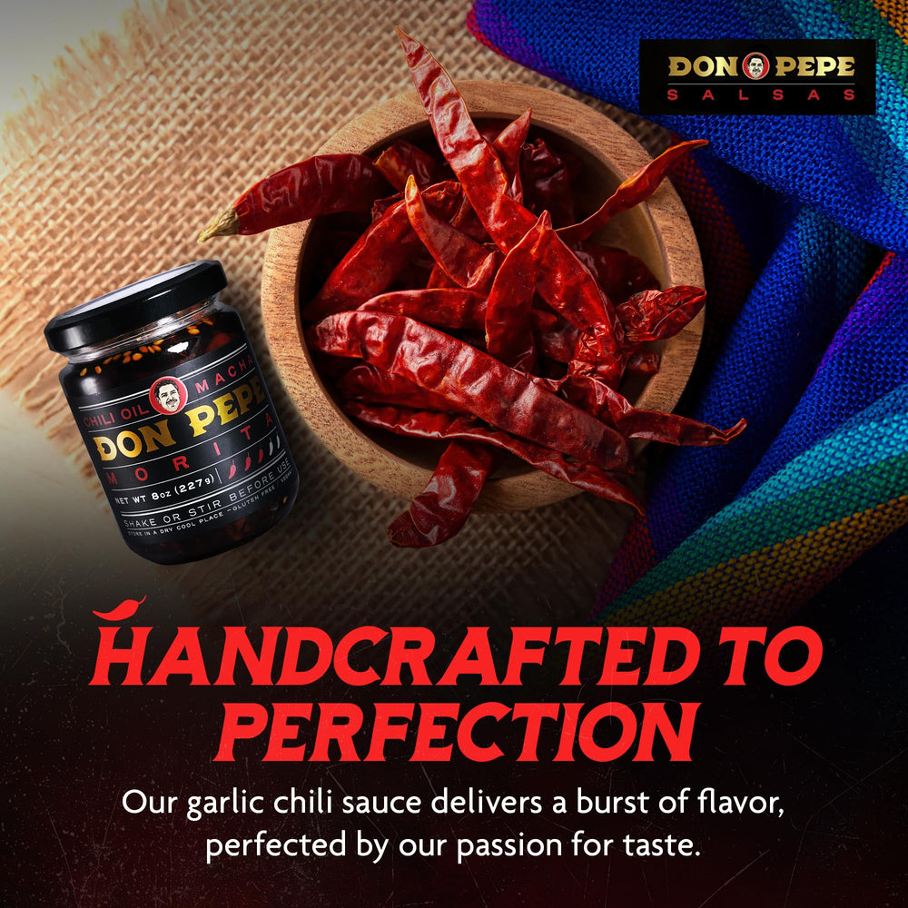 Don Pepe being spooned over pasta adding texture and savory depth