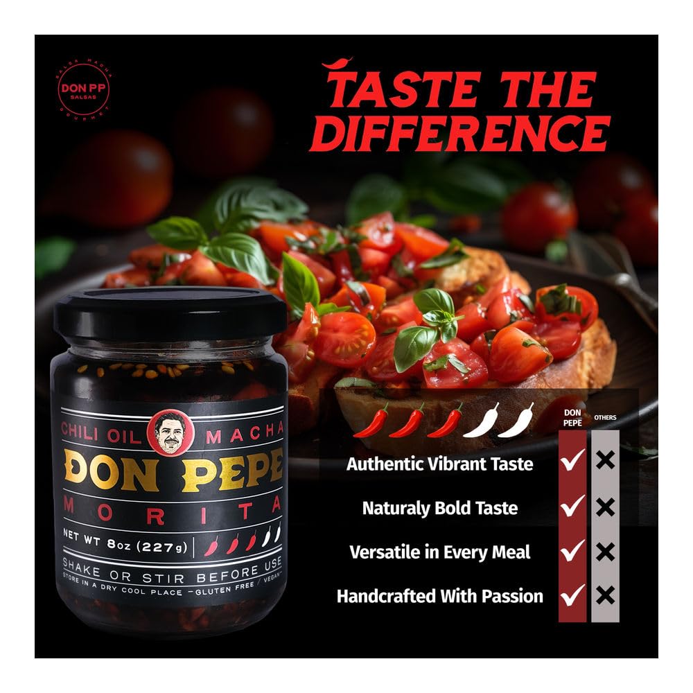 Don Pepe drizzled on tacos in lifestyle shot adding smoky heat and crunch