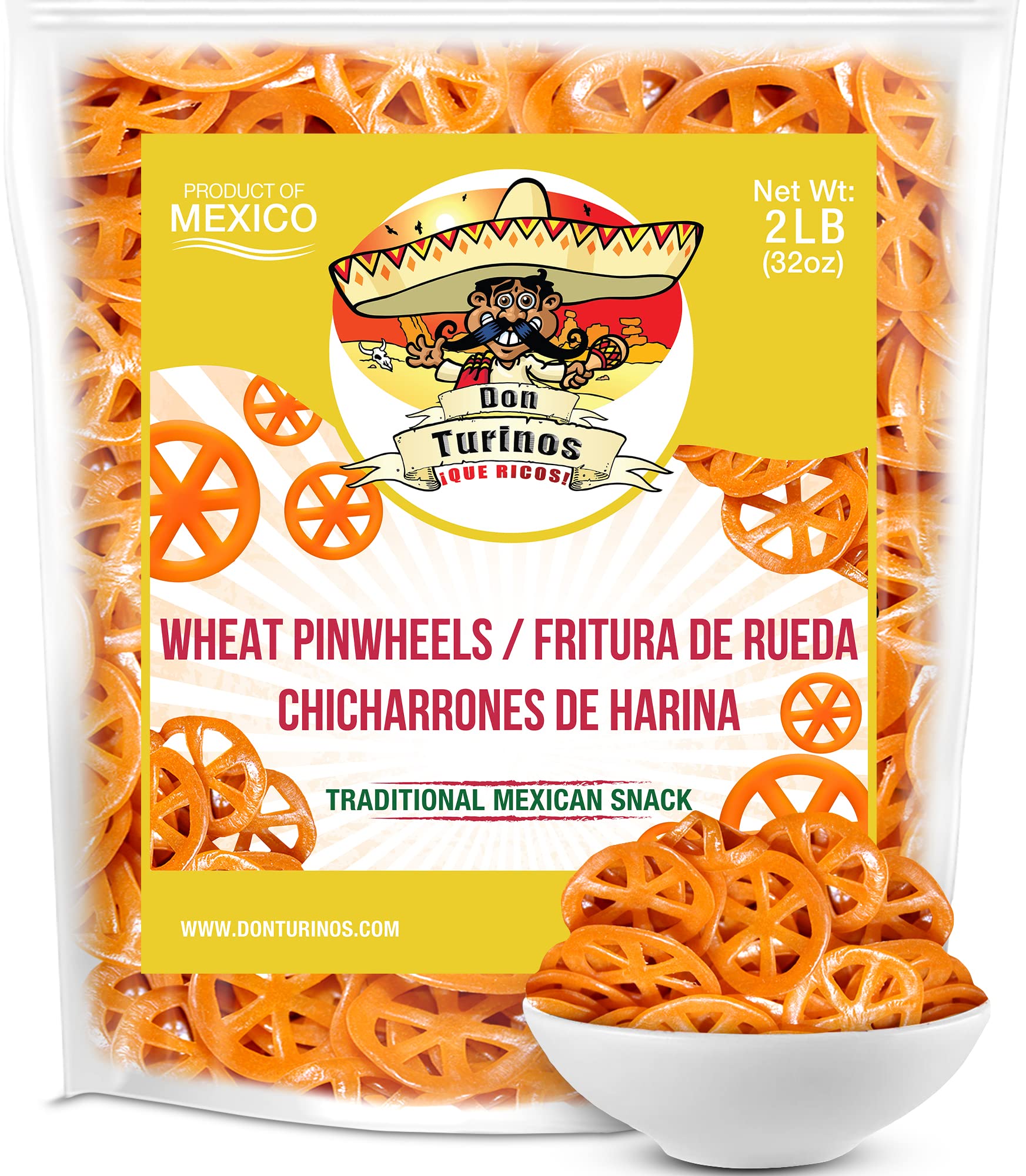 DON TURINOS front packaging showing 2 lb bag and product benefit convenience