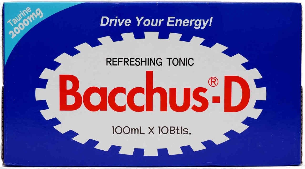Dong-A Bacchus-d front packaging showing ten compact bottles and brand clarity