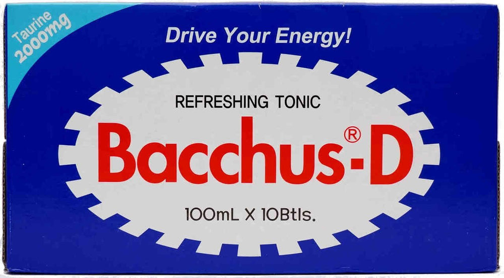 Dong-A Bacchus-d front packaging showing ten compact bottles and brand clarity