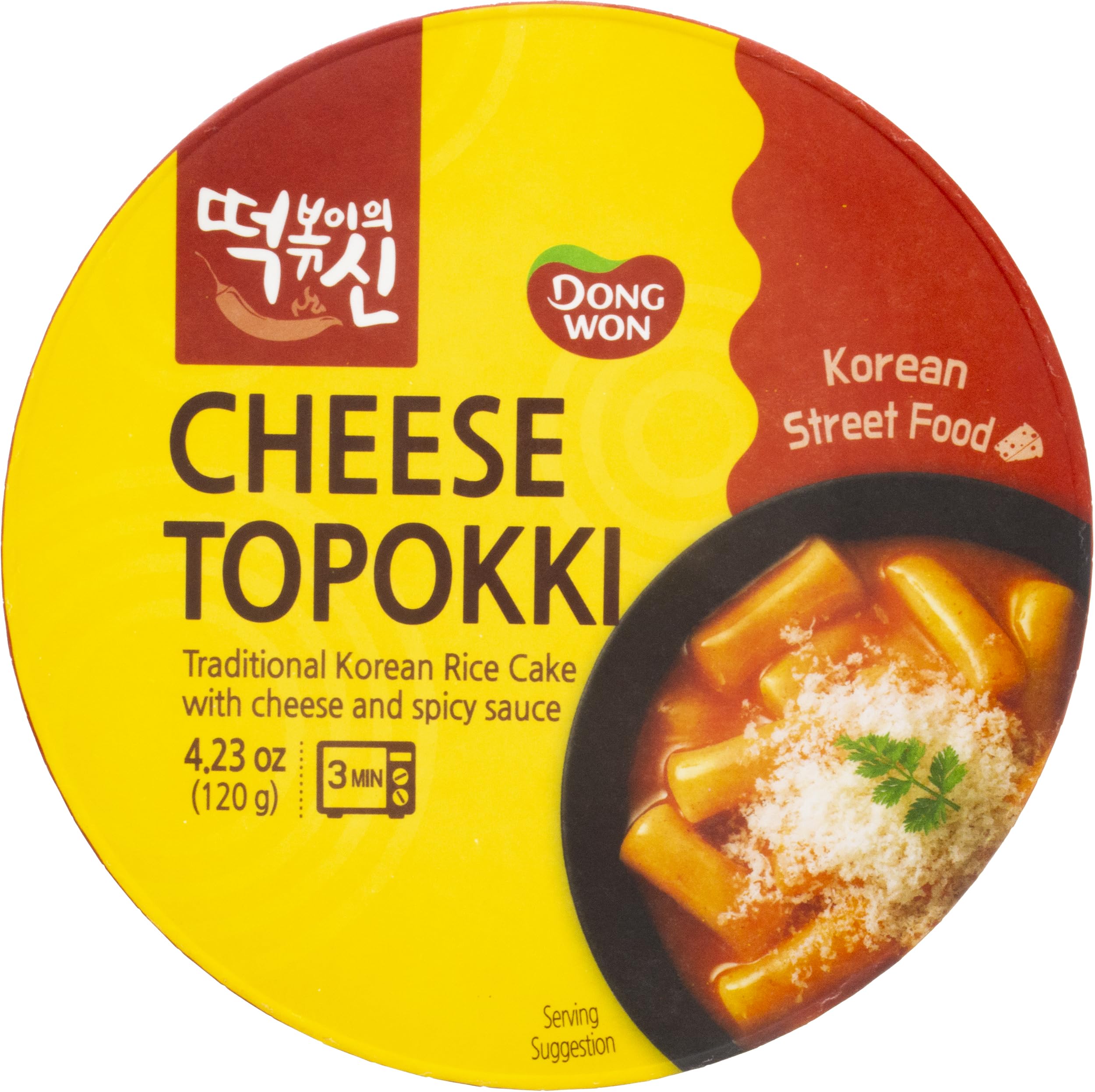 DONG WON served in a bowl with garnish showing quick meal convenience