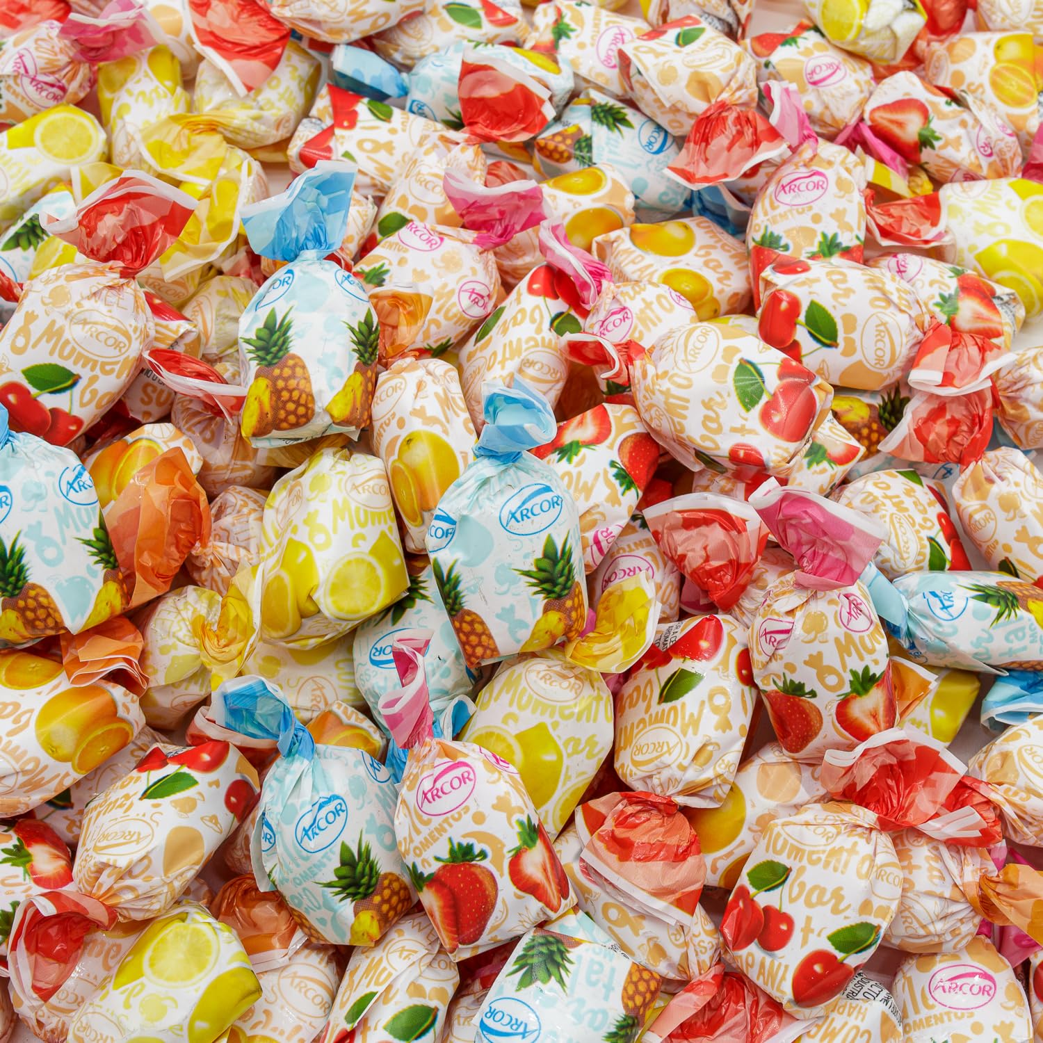 Donty-Tonty Arcor front packaging showing clear resealable bag and candies