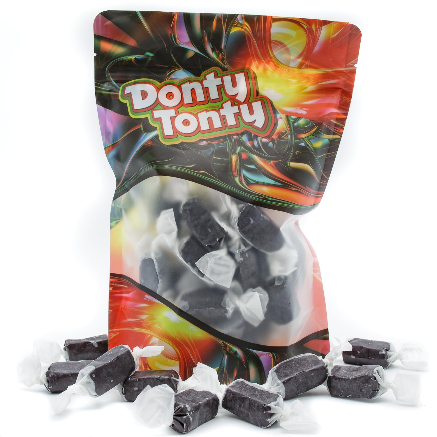 Donty-Tonty caramel cross section revealing soft texture and creamy butter swirl